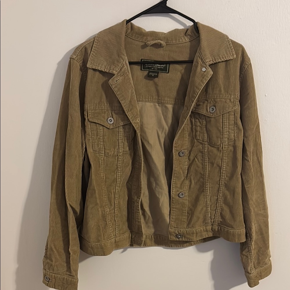 Eddie Bauer Tan Corduroy Jacket